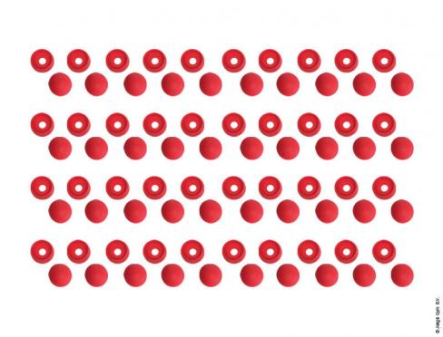 Bolt Cap Set (40 pieces) - Red
